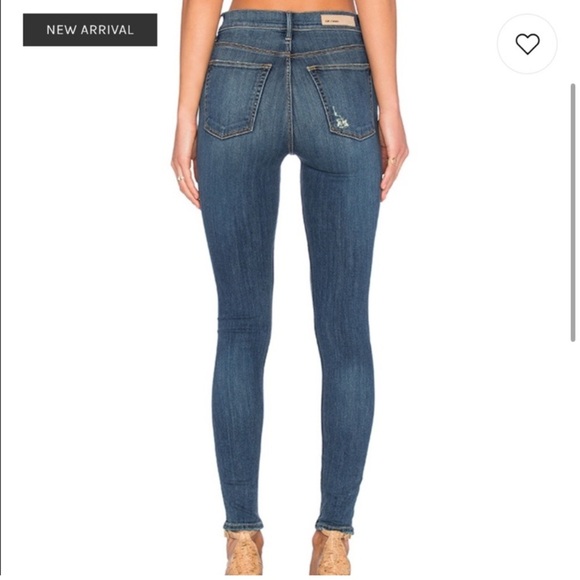 GRLFRND THE KENDALL HIGH RISE SLIM FIT NO DISTRESSING STRETCH DENIM SZ 30 - Picture 3 of 6